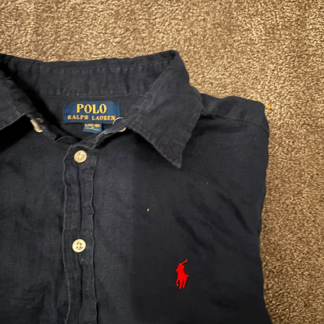 Mörkblå Ralph Lauren skjorta - 1