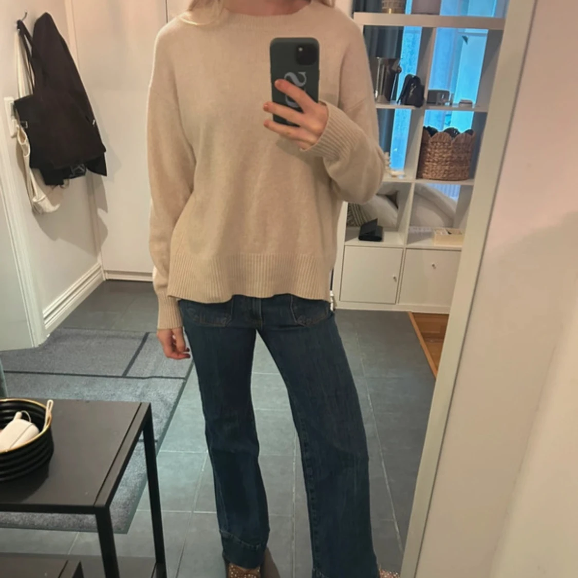Beige kashmirtröja från Zara