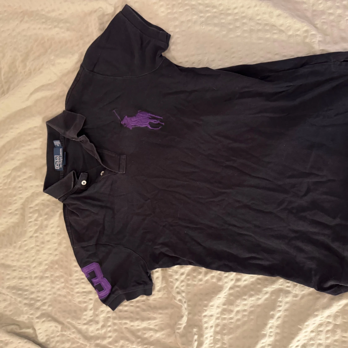 Svart pikétröja Polo Ralph Lauren S