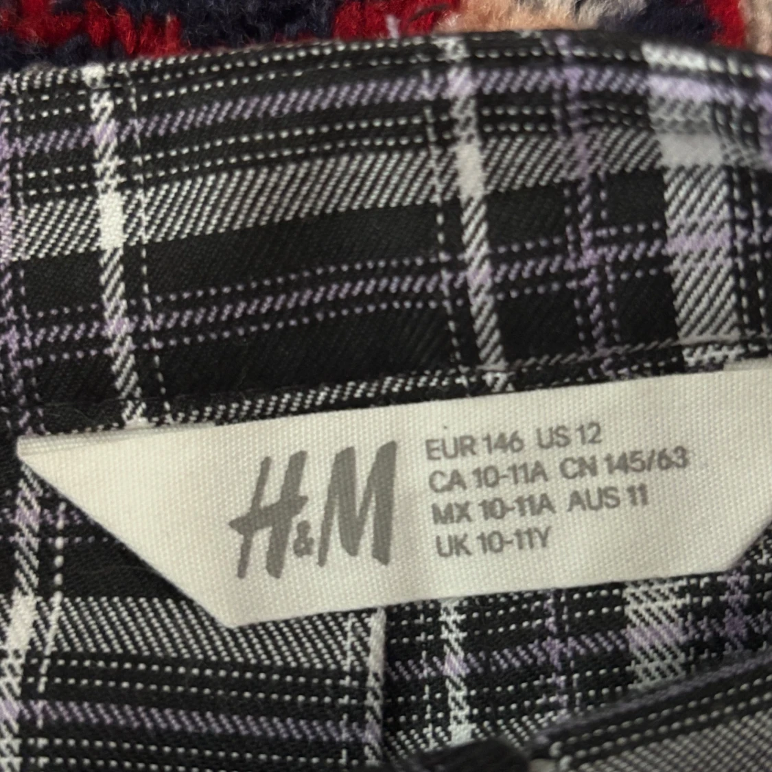 Svartvit rutig kjol från H&M - 3