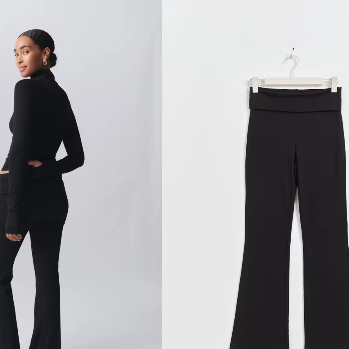 Svarta yoga pants byxor - 2