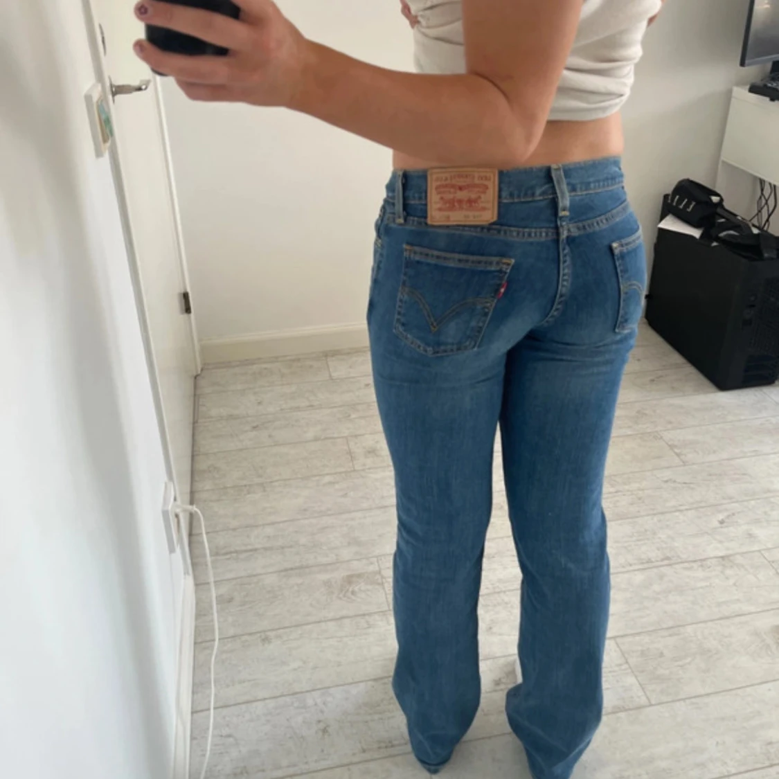 Lågmidjade bootcut Levis jeans - 2