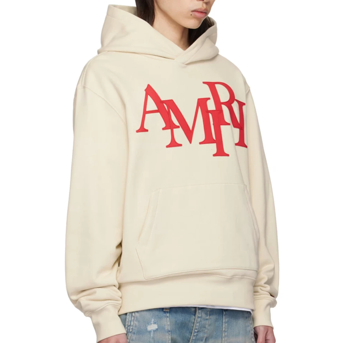 AMIRI Beige 'Amiri' Staggered Hoodie - 2