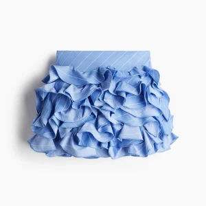 Kort blå kjol - Blå kjol med volanger/ruffles