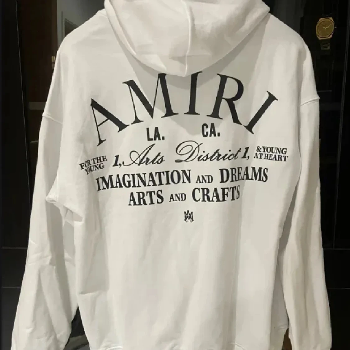 Vit hoodie från Amiri med tryck - 1