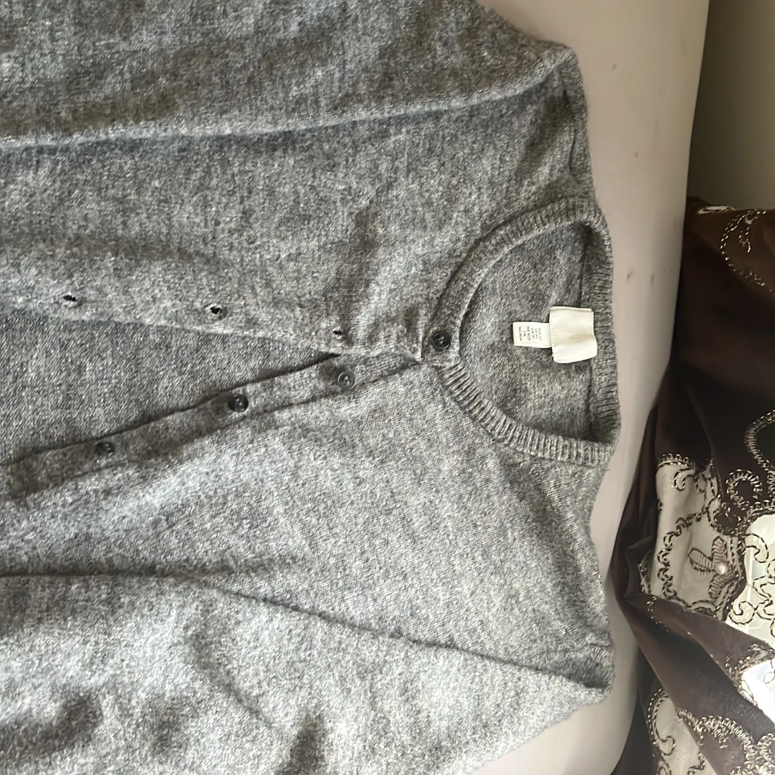 Grå kofta från H&M i XS - 1