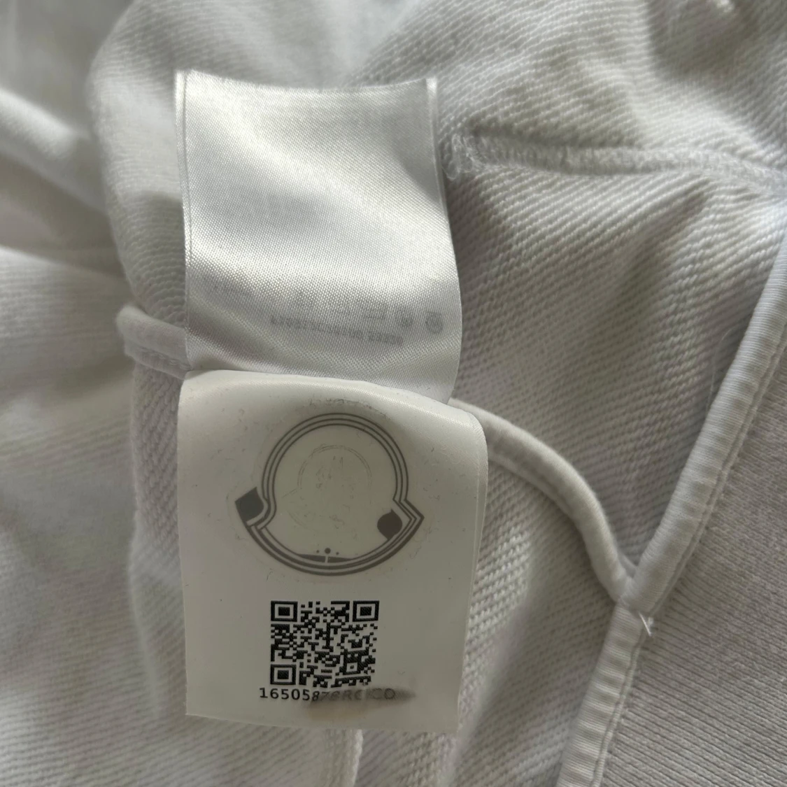 Vit Moncler hoodie med dragkedja - 4