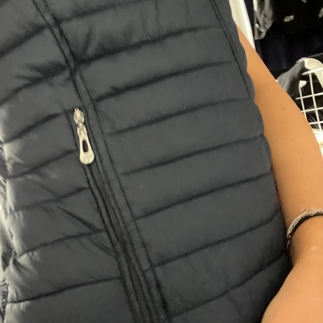 Marinblå dunväst - 3