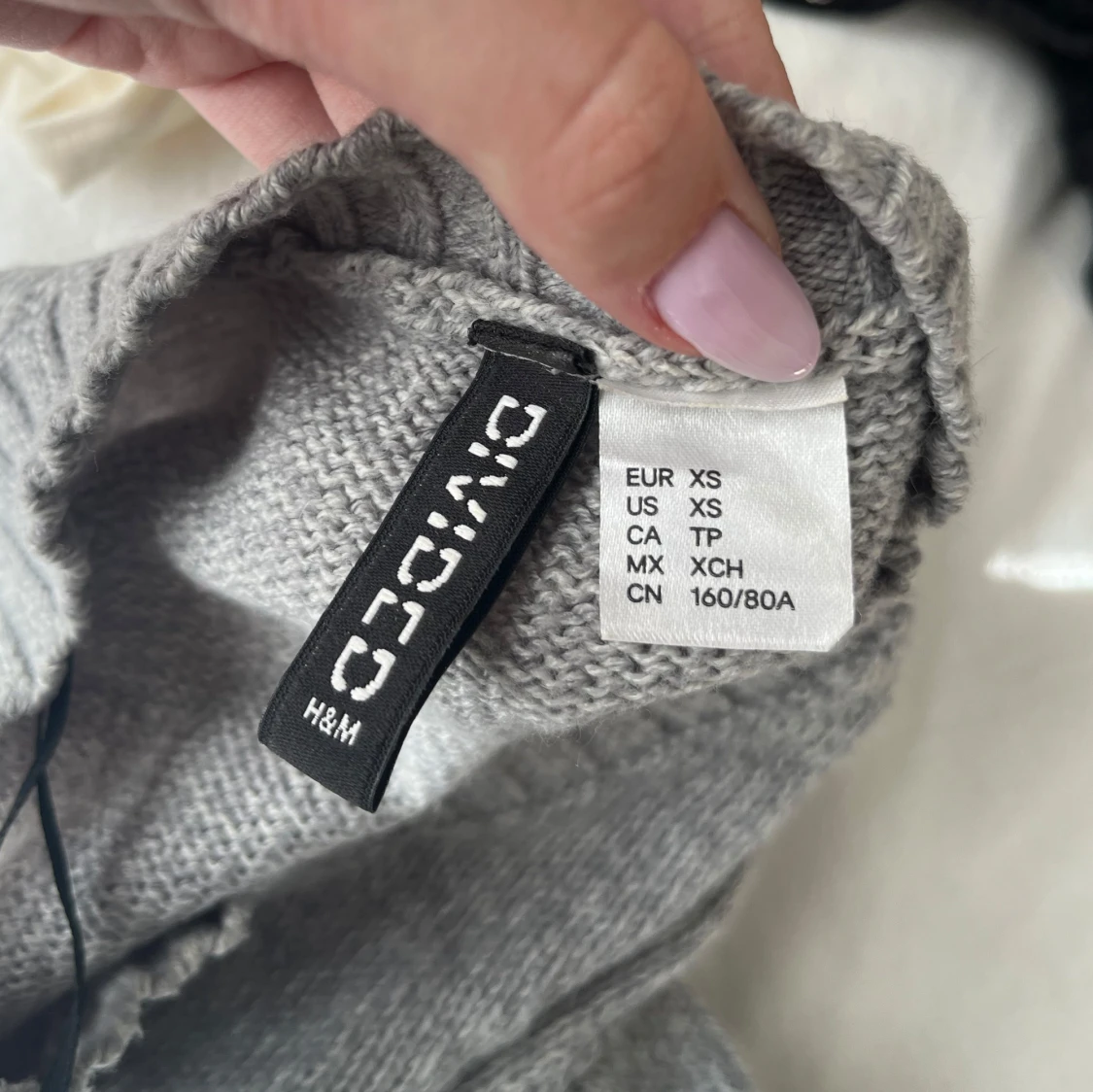 Grå stickad tröja från H&M - 2