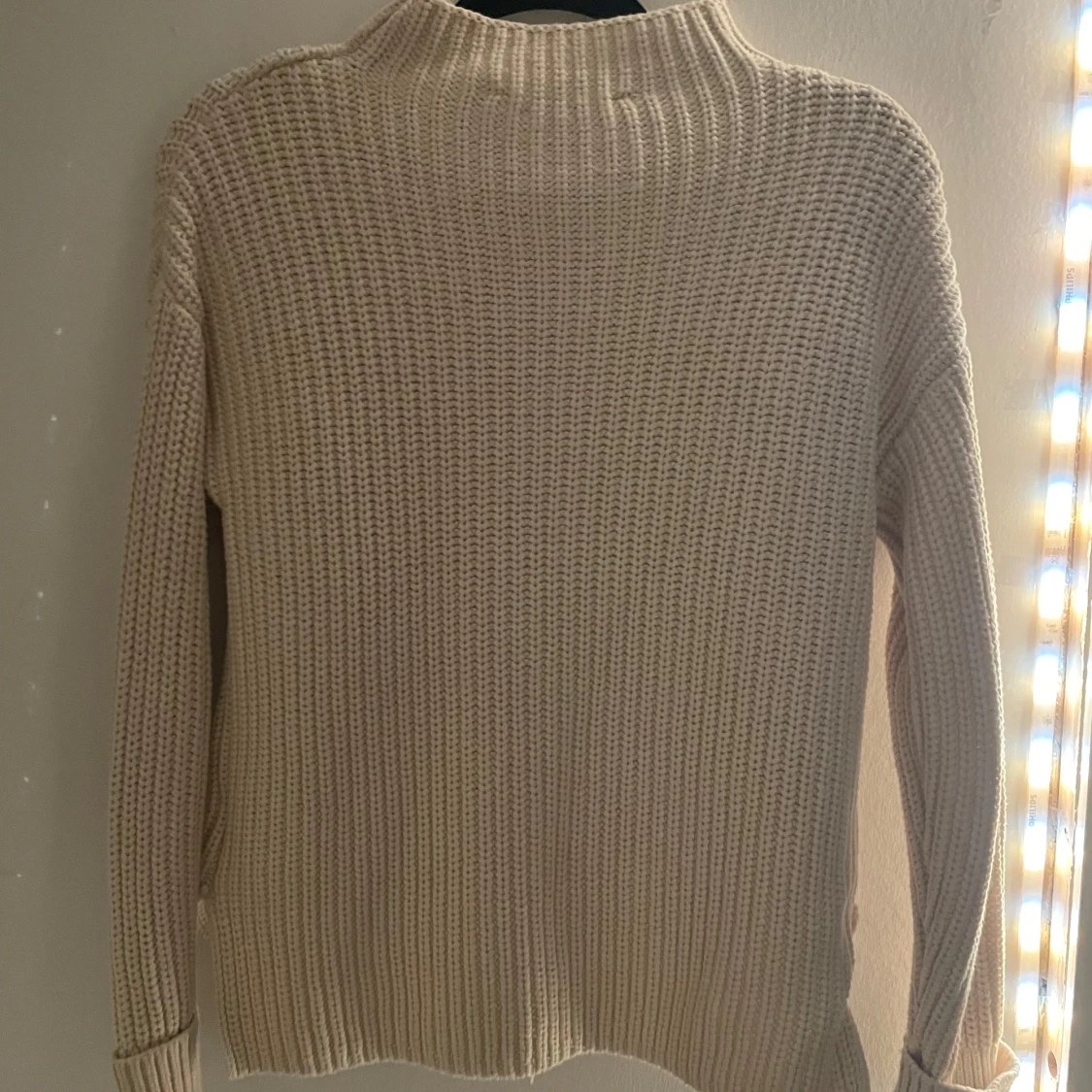 Beige stickad tröja - 3