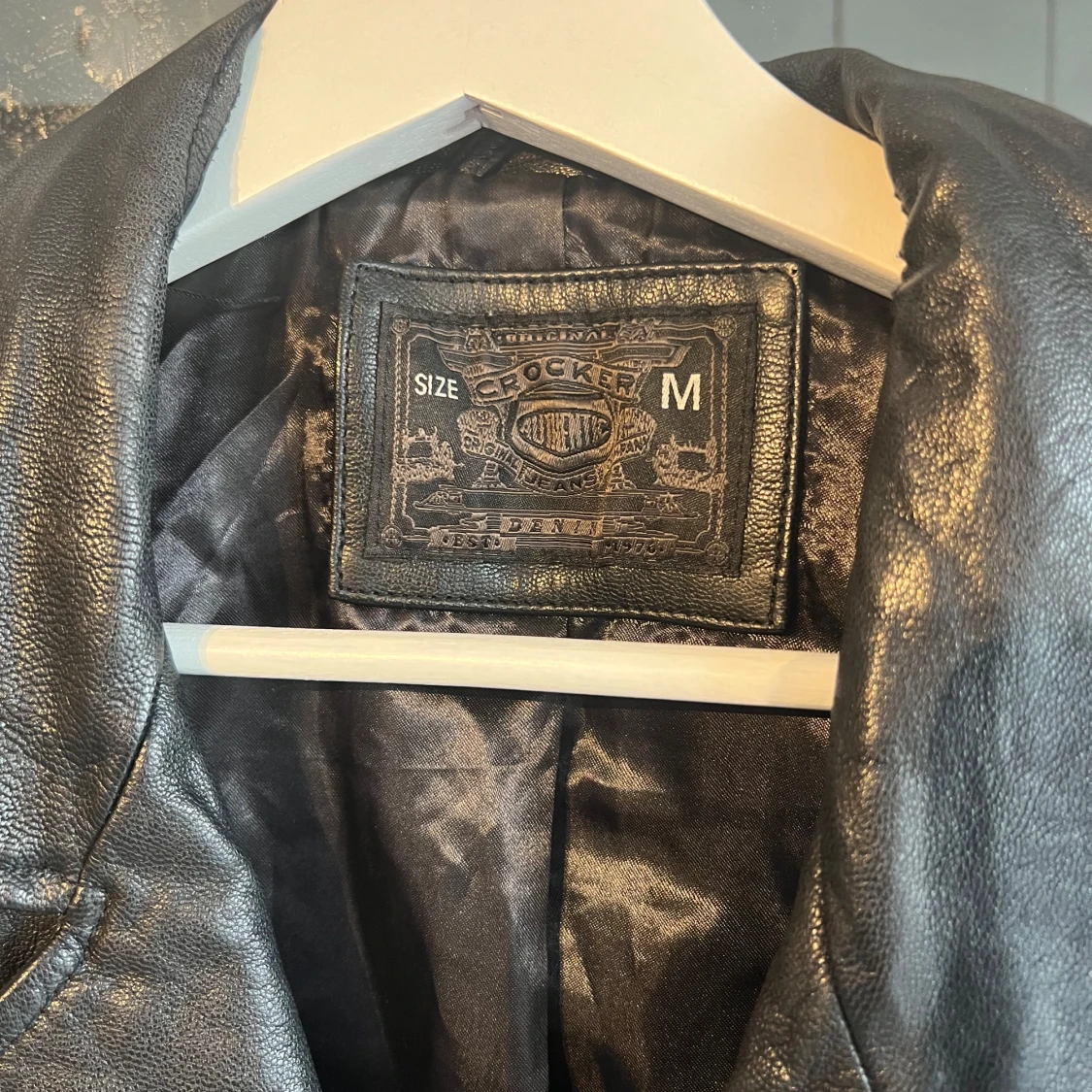 Äkta skinnjacka 100% läder Crocker  - 2