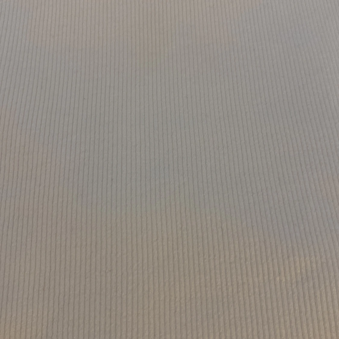 Ribbad tajt vit t-shirt med kort ärm - 1