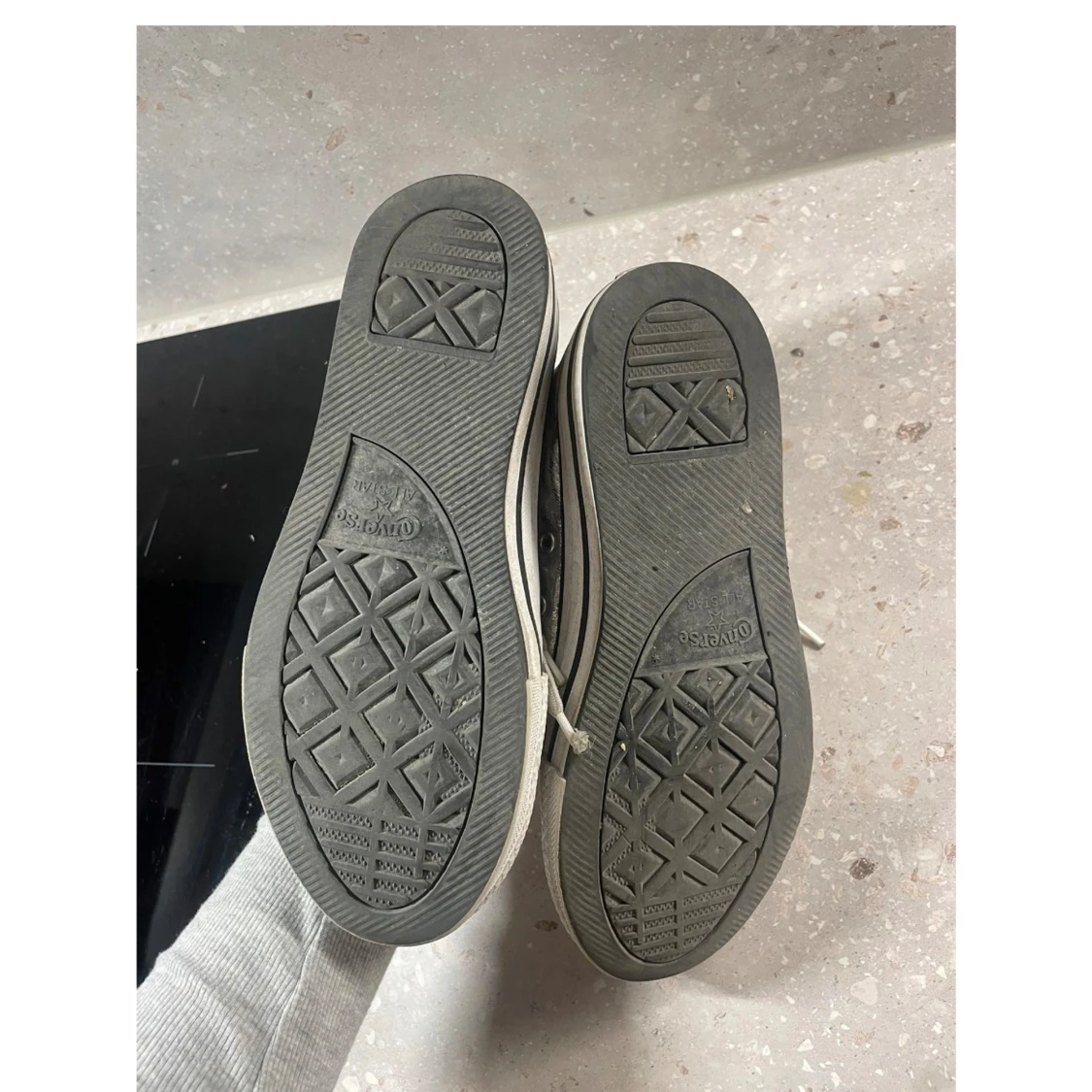 Silvriga Converse All Star high tops - 4