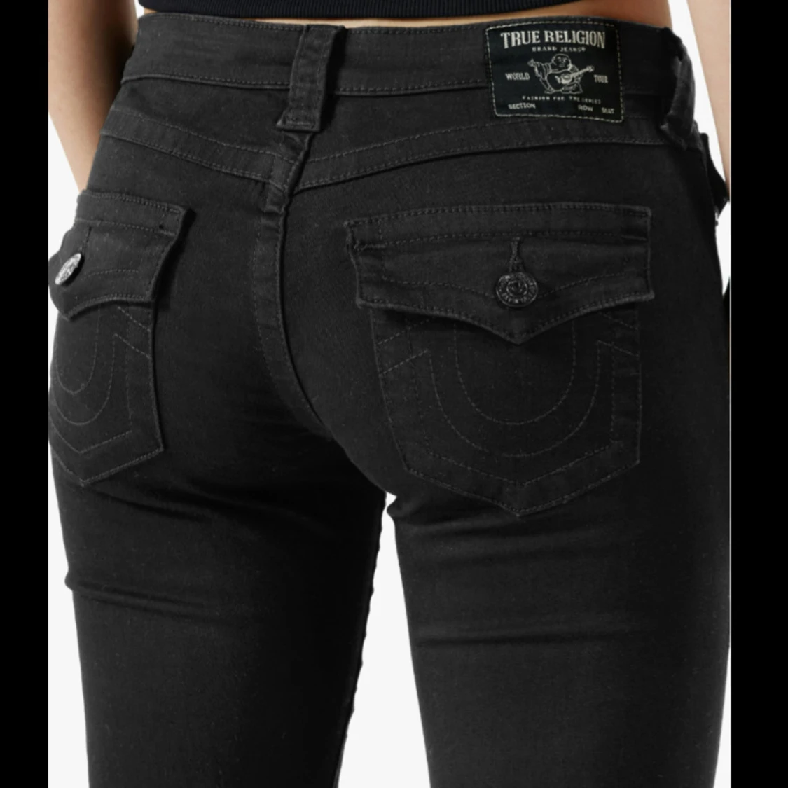 Svarta bootcut jeans True Religion - 2