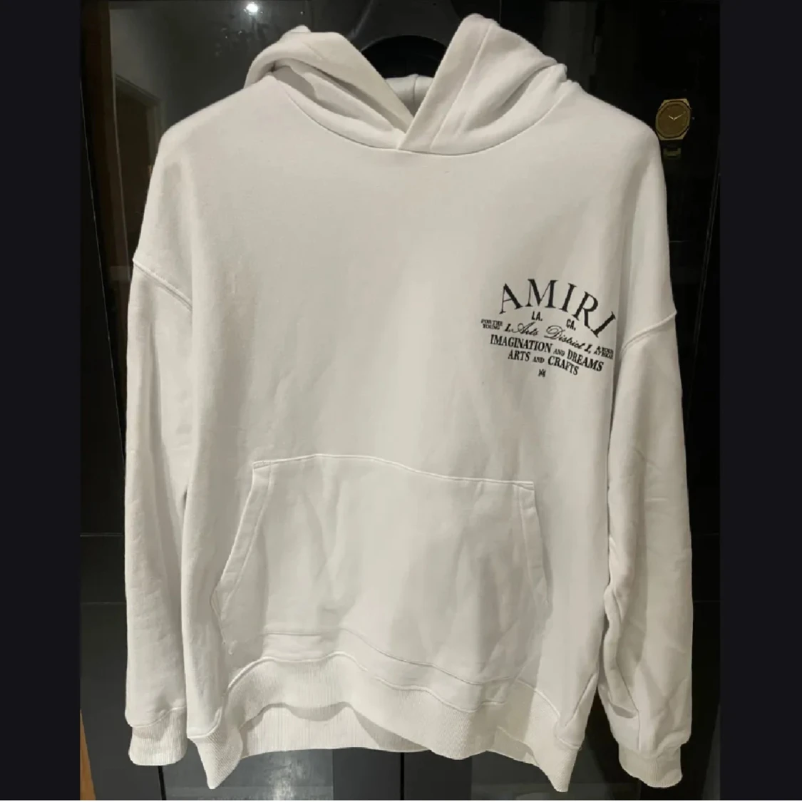 Vit hoodie från Amiri