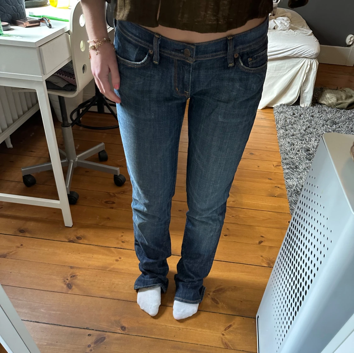 Low waist straight jeans - 90