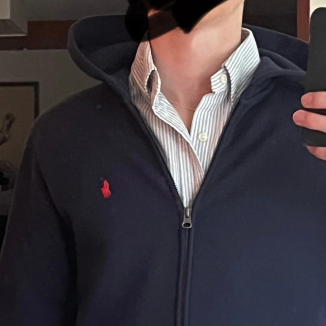 Mörkblå hoodie från Ralph Lauren - 1