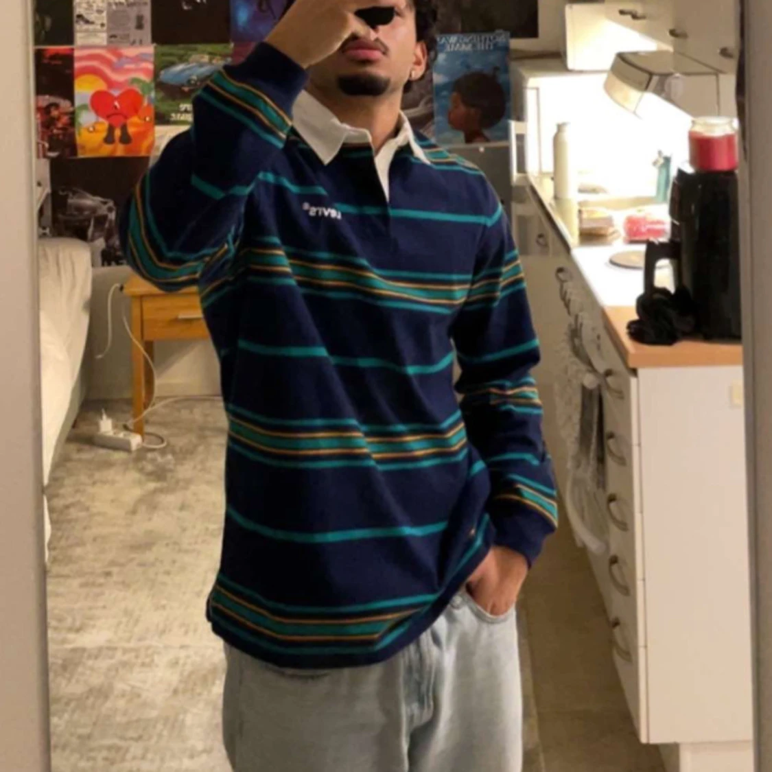 Randig pikétröja från Levi's vintage - 1