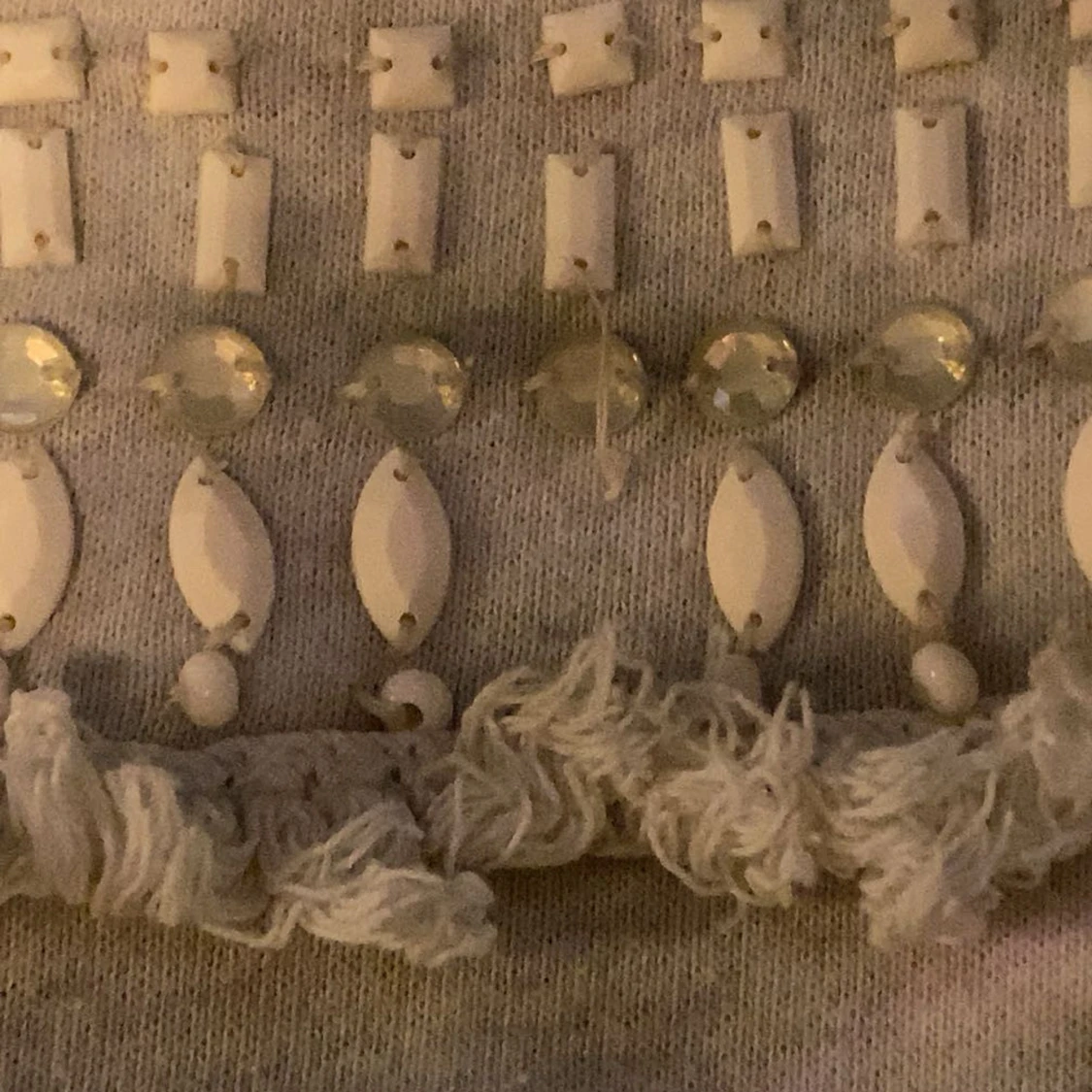 Beige tröja med pärldetaljer H&M XS - 1