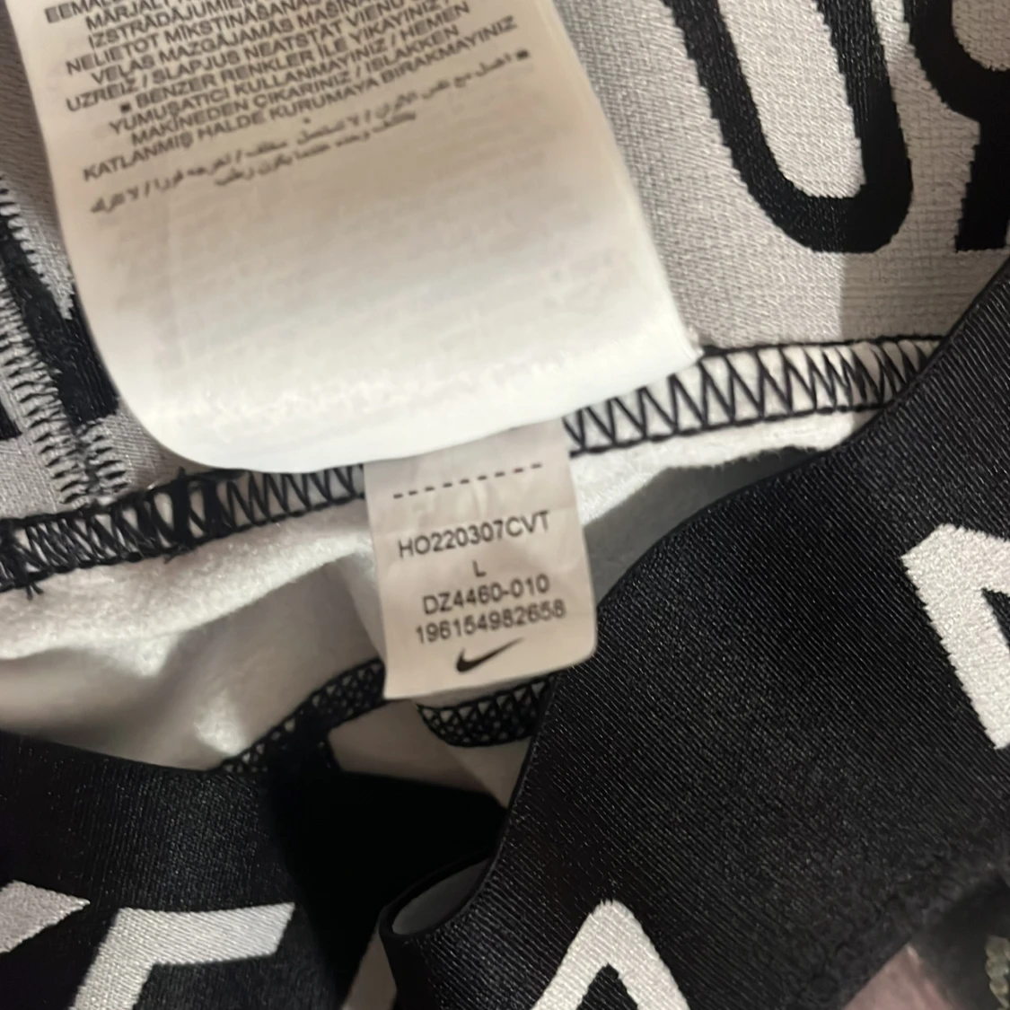 Nike Pro svarta leggings med mönster - 2