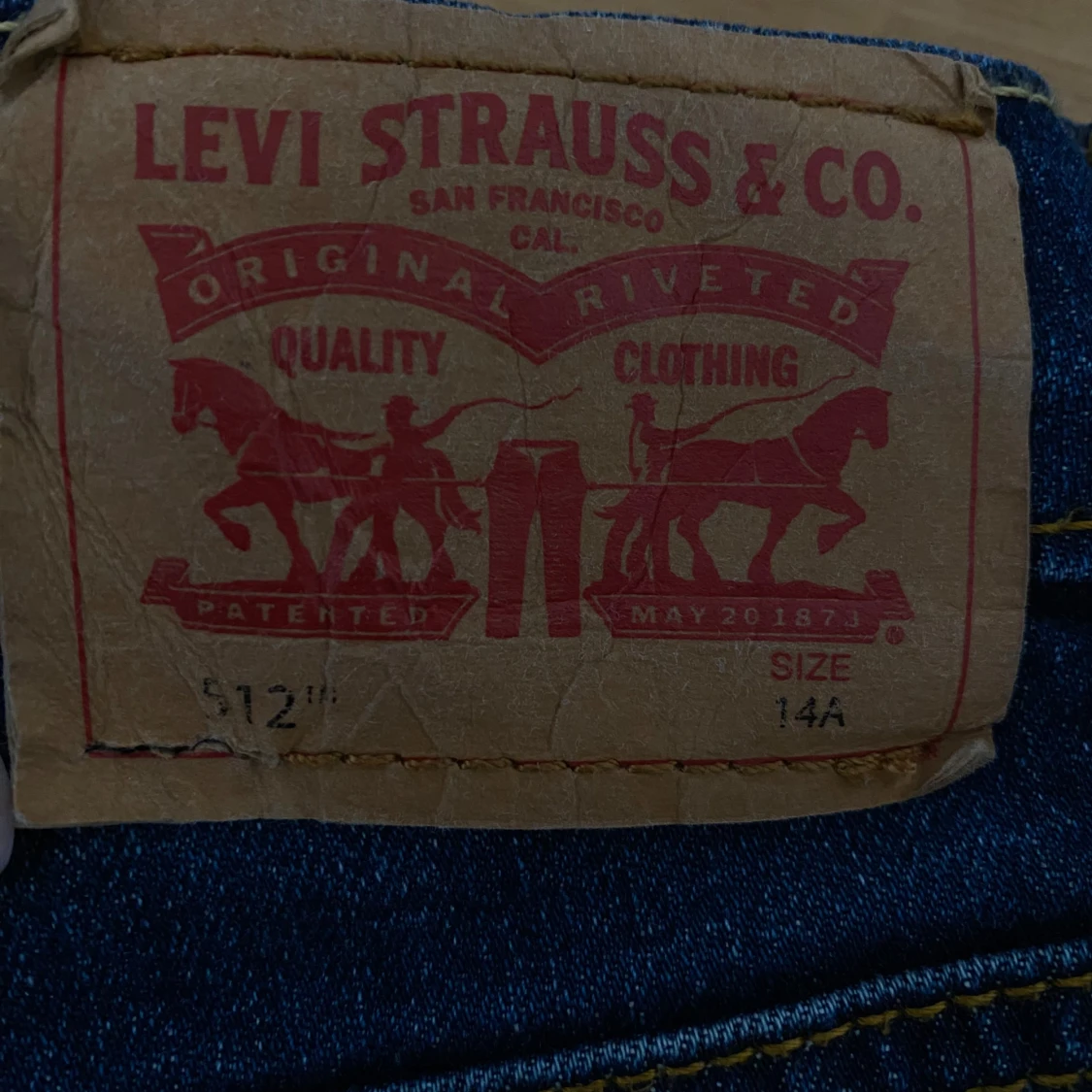 Levi's 512 mörkblå jeans - 3