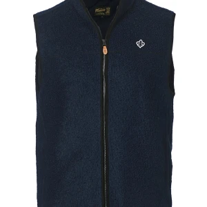Fleeceväst - Morris - Snygg mörkblå fleeceväst från Morris med dragkedja och en liten broderad logga på bröstet. Perfekt för lager-på-lager under kyliga dagar och kommande vårkvällar. Västen har en stilren design med en bekväm passform. Skick - 8/10