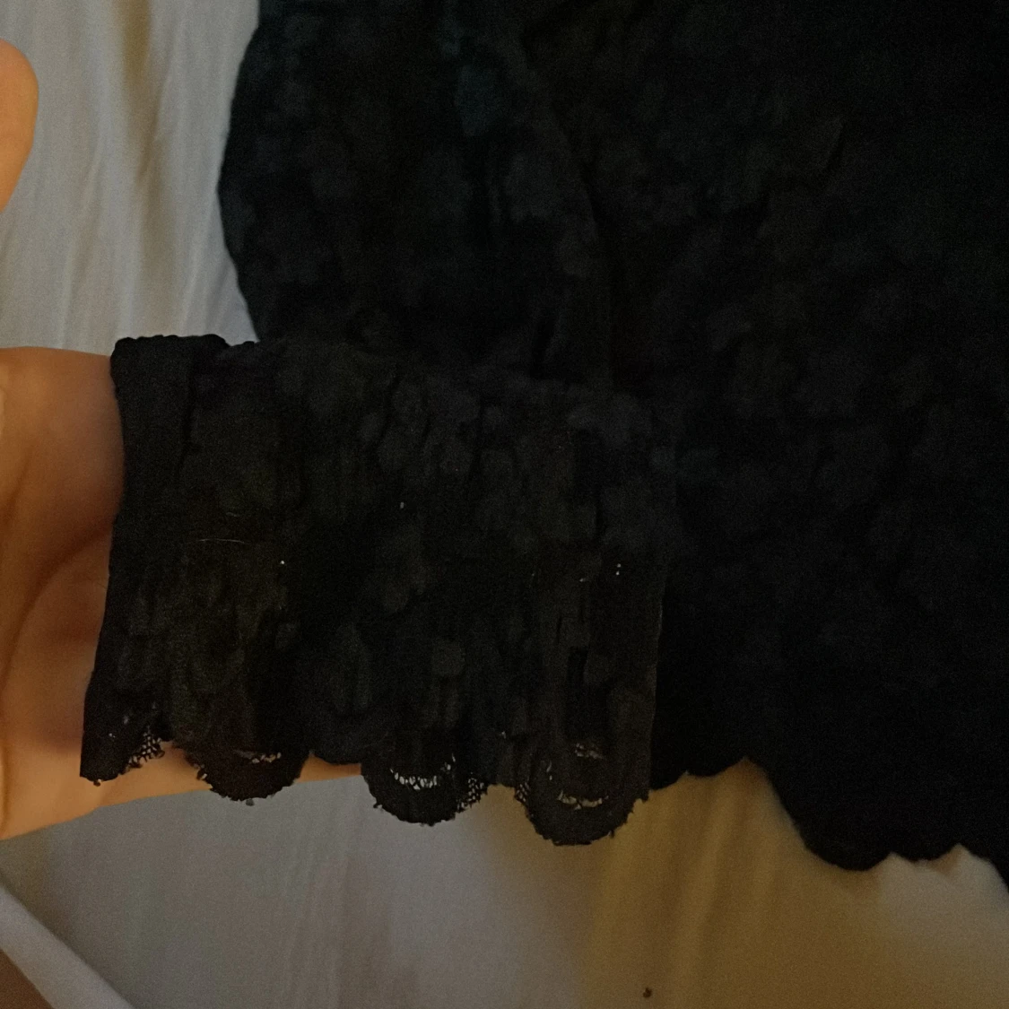 Svart spetsblus  - 1
