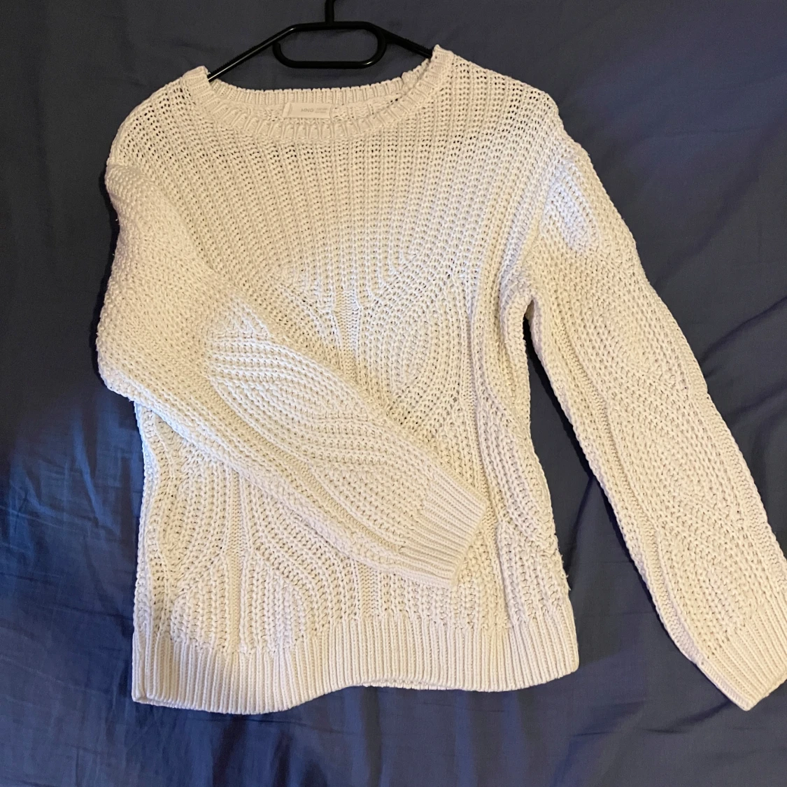 Vit stickad tröja från MNG - 1