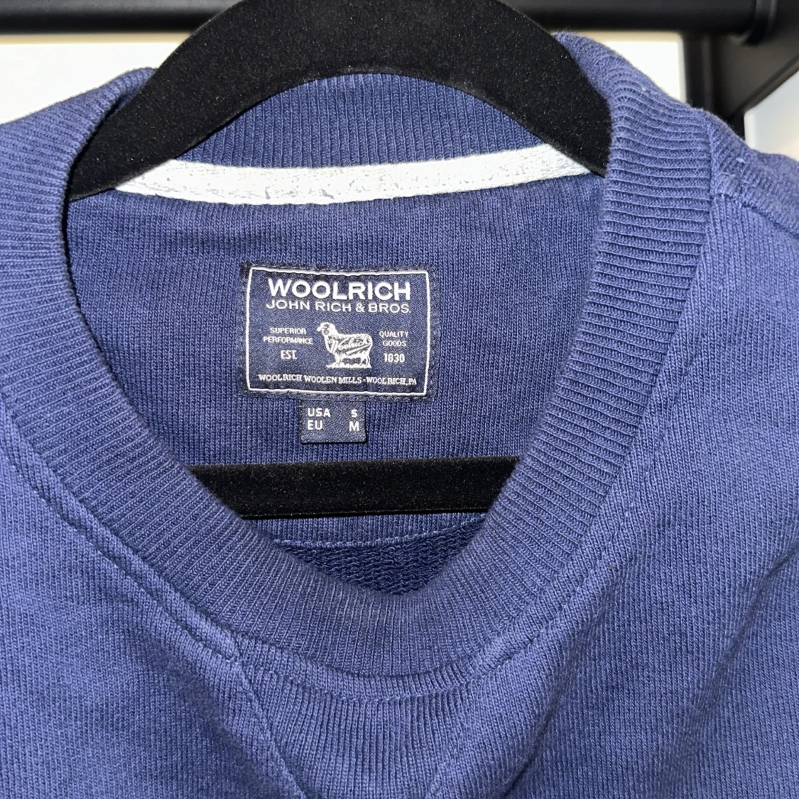 Blå sweatshirt från Woolrich - 3