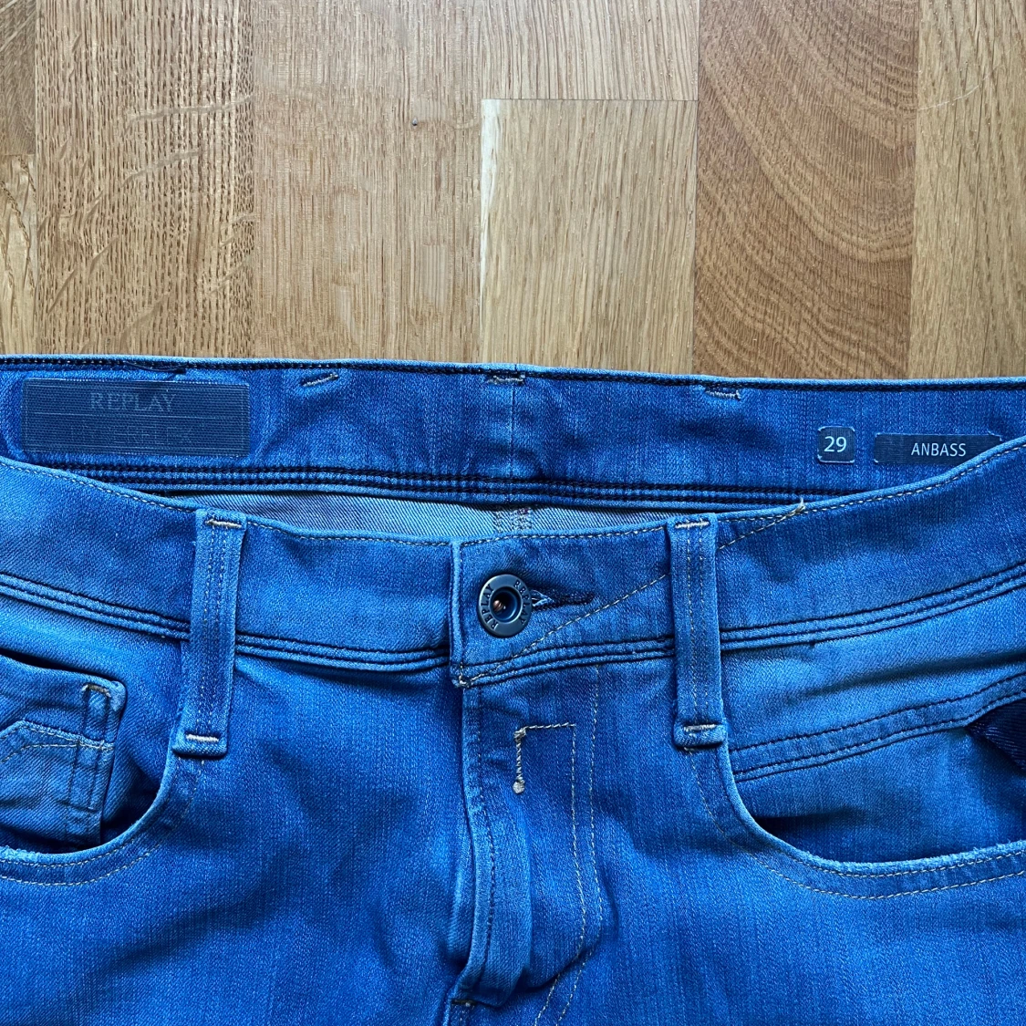 Blå Replay Anbass jeans, W29 L32 - 2