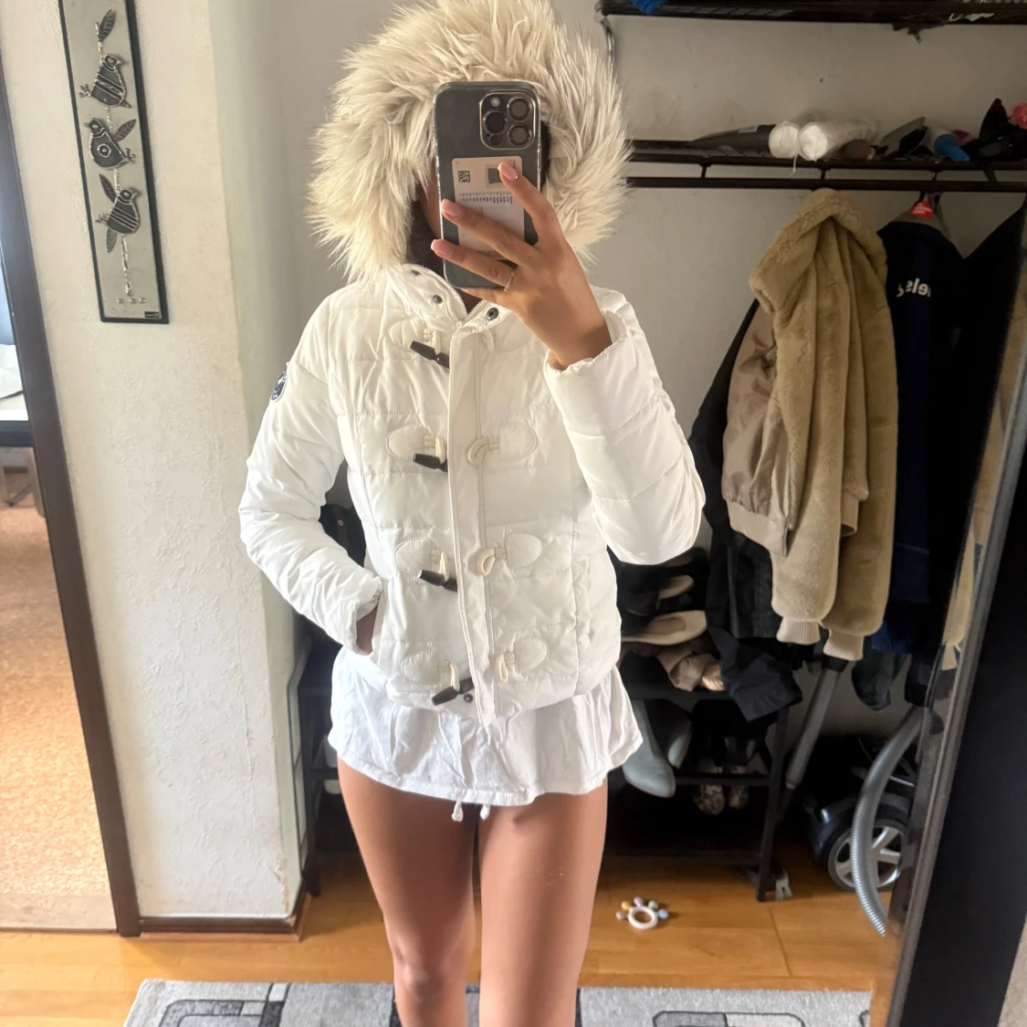 Vit pufferjacka från Abercrombie - 2
