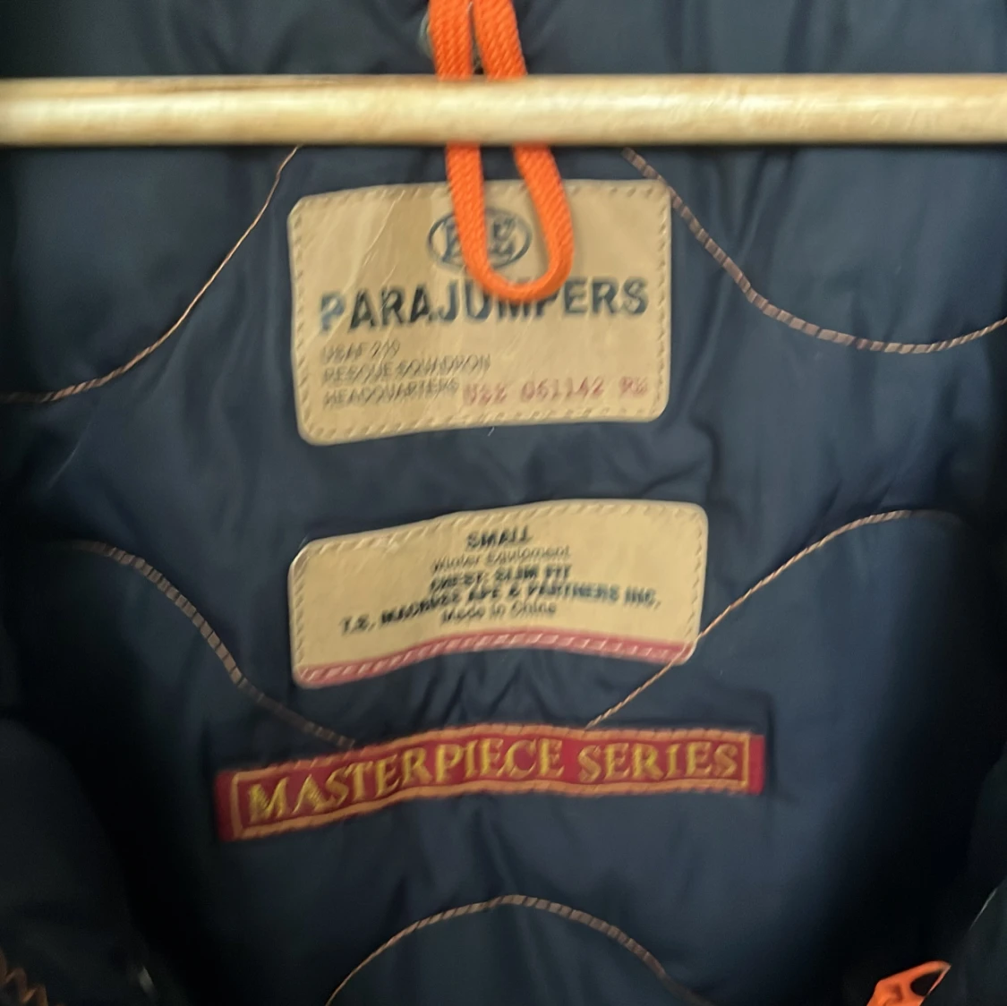 Parajumpers mörkblå dunjacka S - 3