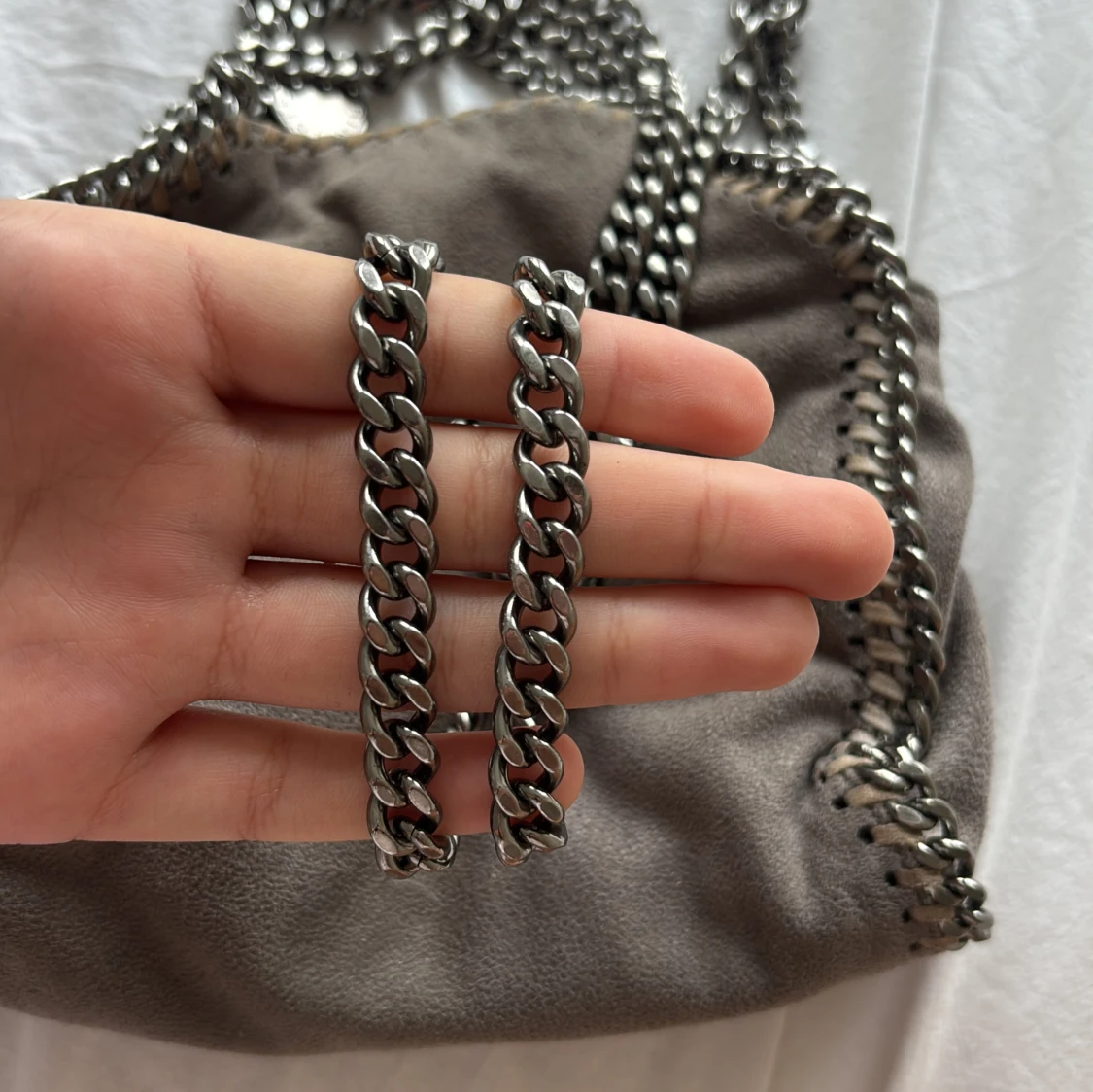 Grå axelväska Stella McCartney - 1