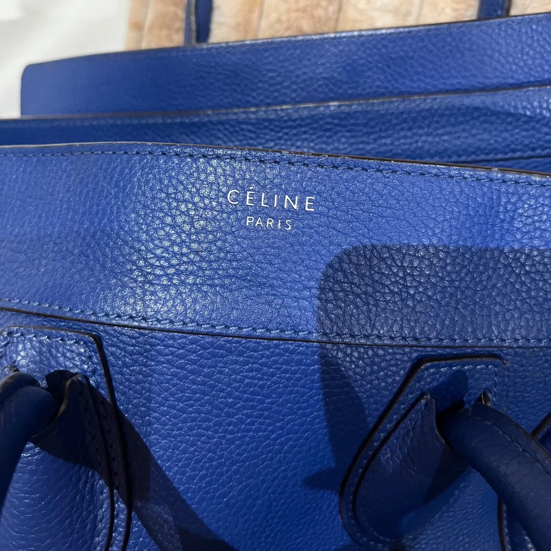 Blå Céline Luggage Tote i skinn - 2