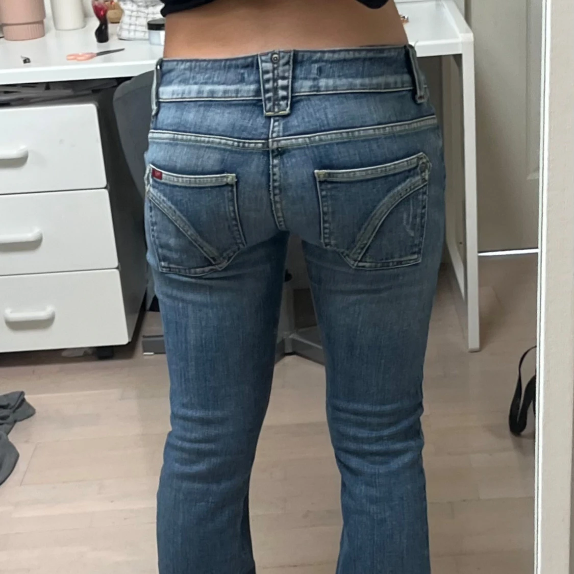low waste bootcut jeans  - 1