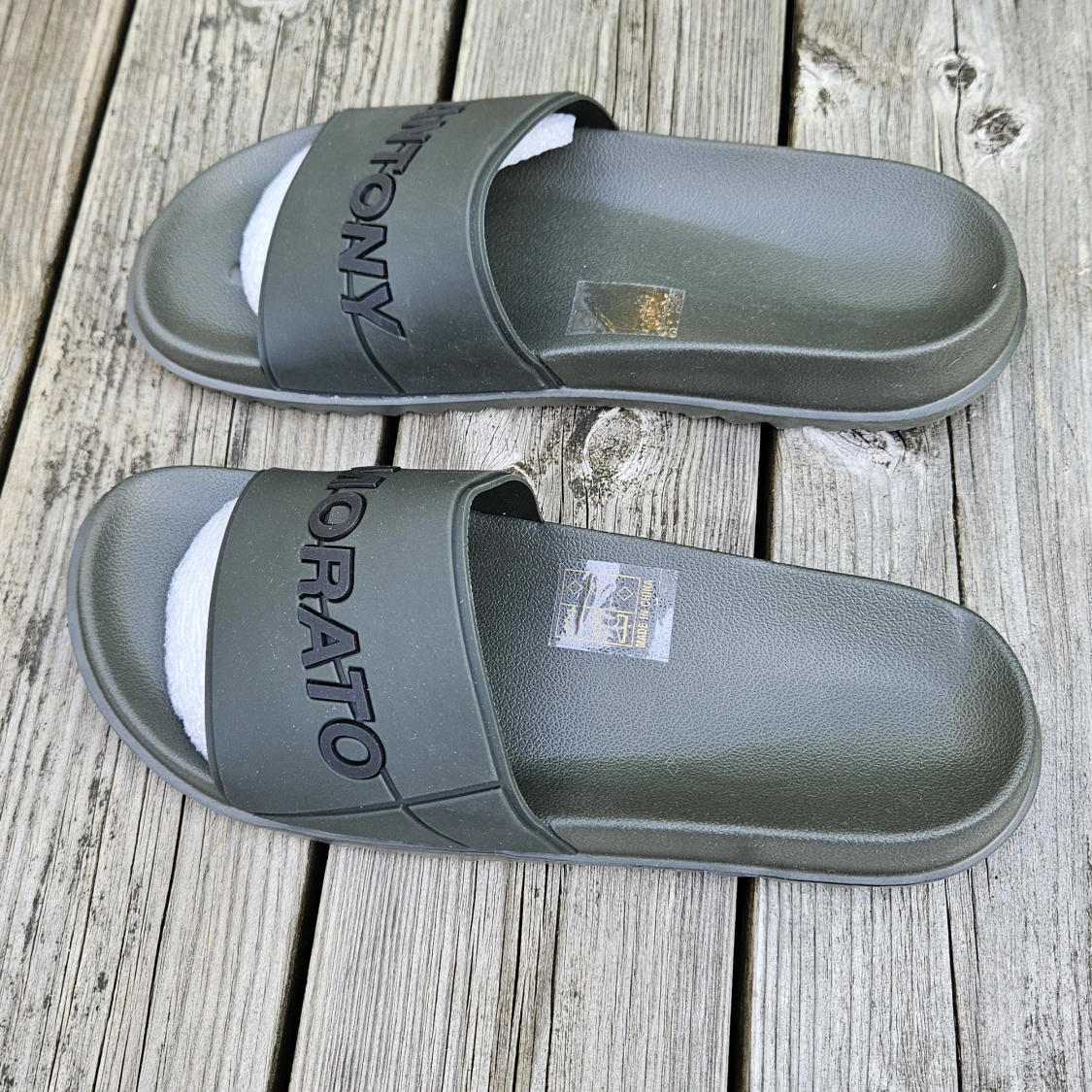 Antony Morato grå/gröna badsandaler - 3