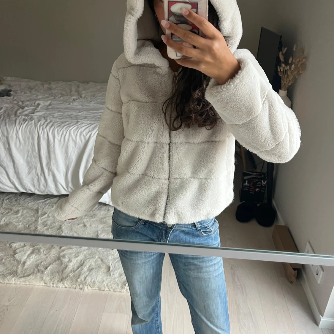 Beige jacka med huva från ONLY - 2