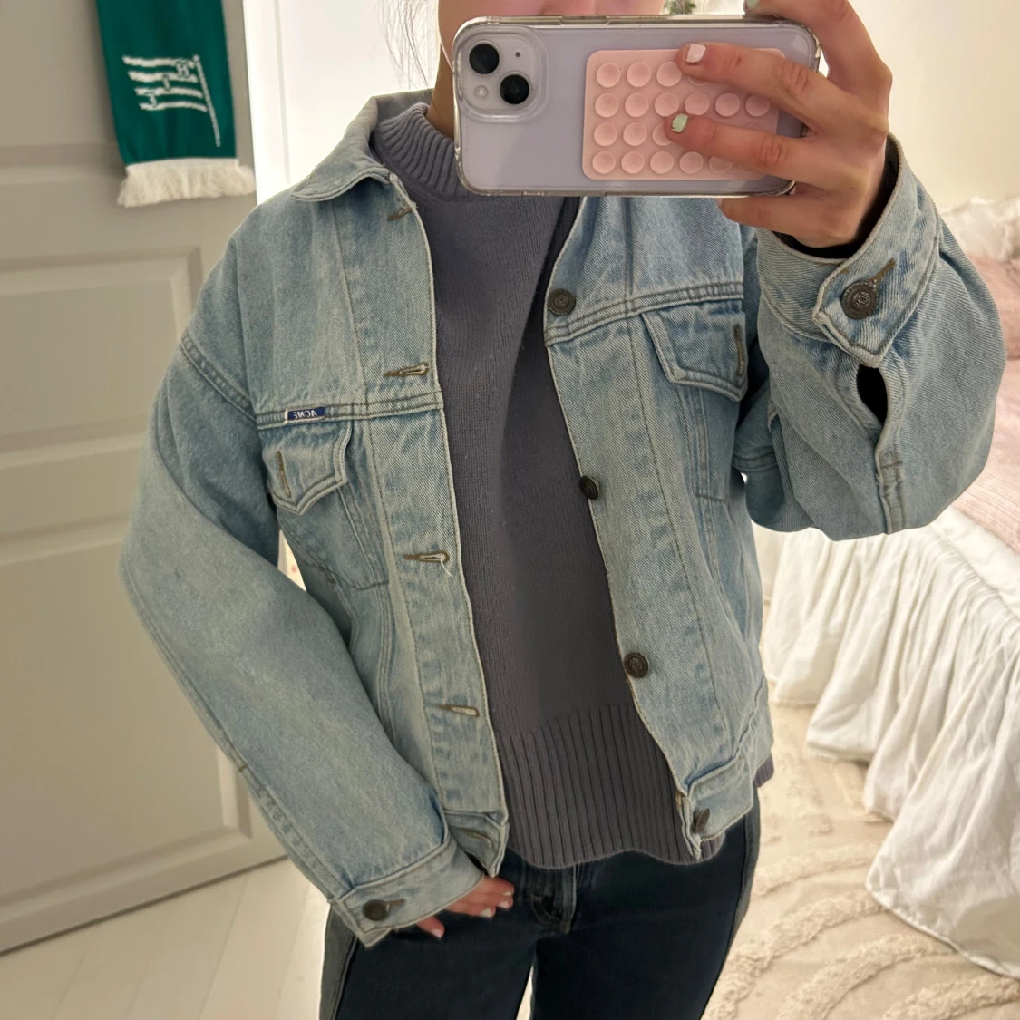 Vintage jeansjacka🩵 - 1