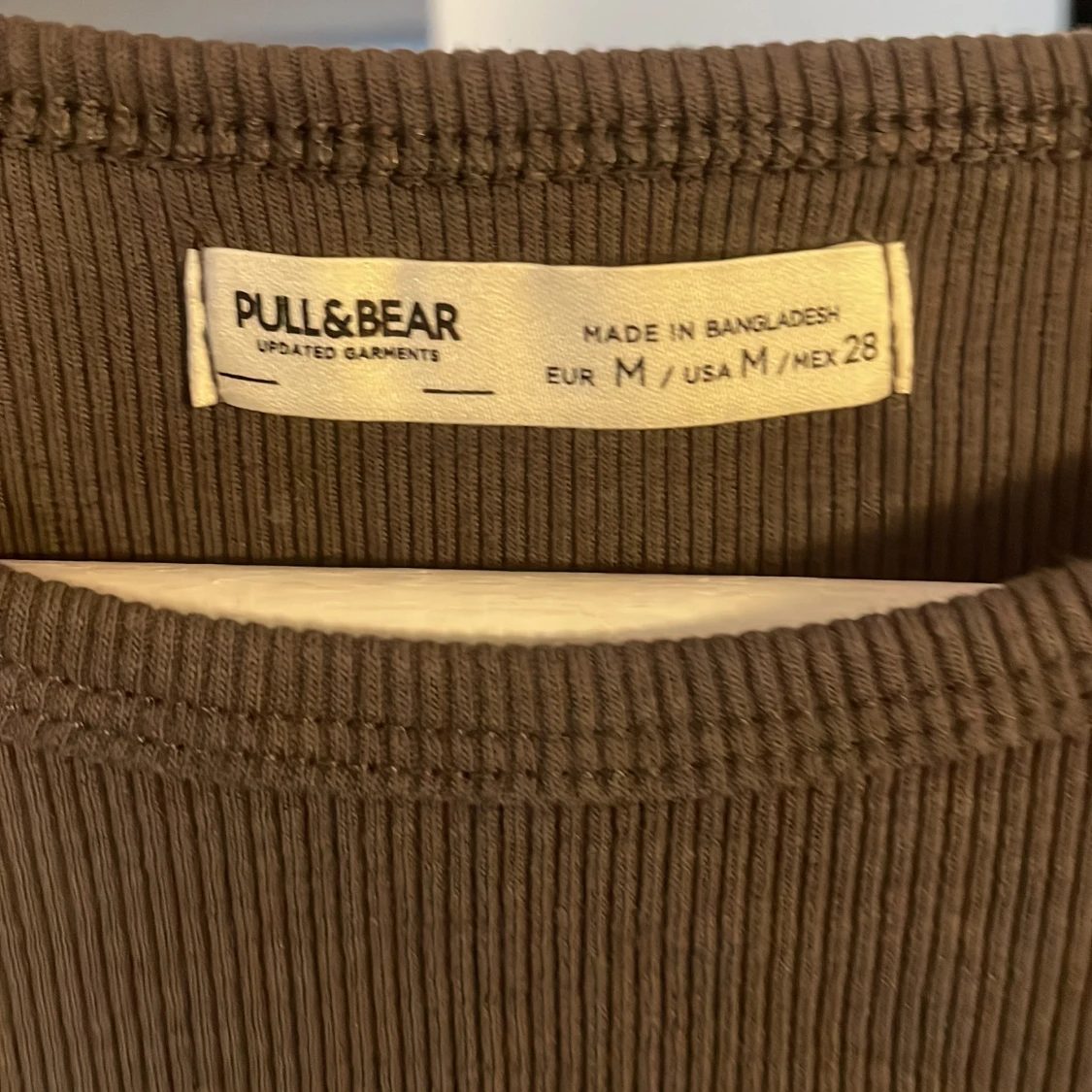 Grå ribbad croppad tröja Pull&Bear - 2