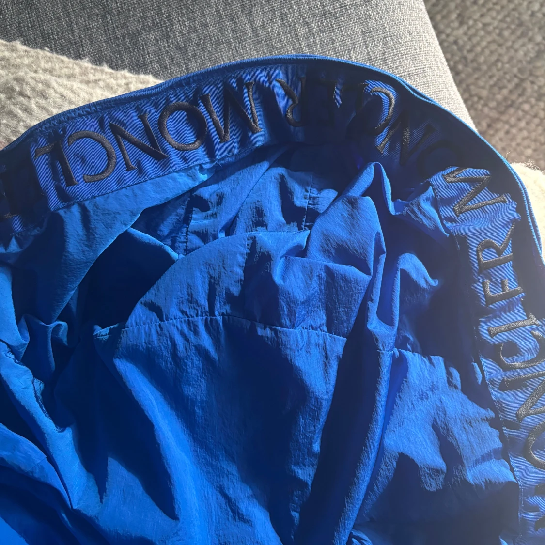 Blå vindjacka Moncler Monteint - 1