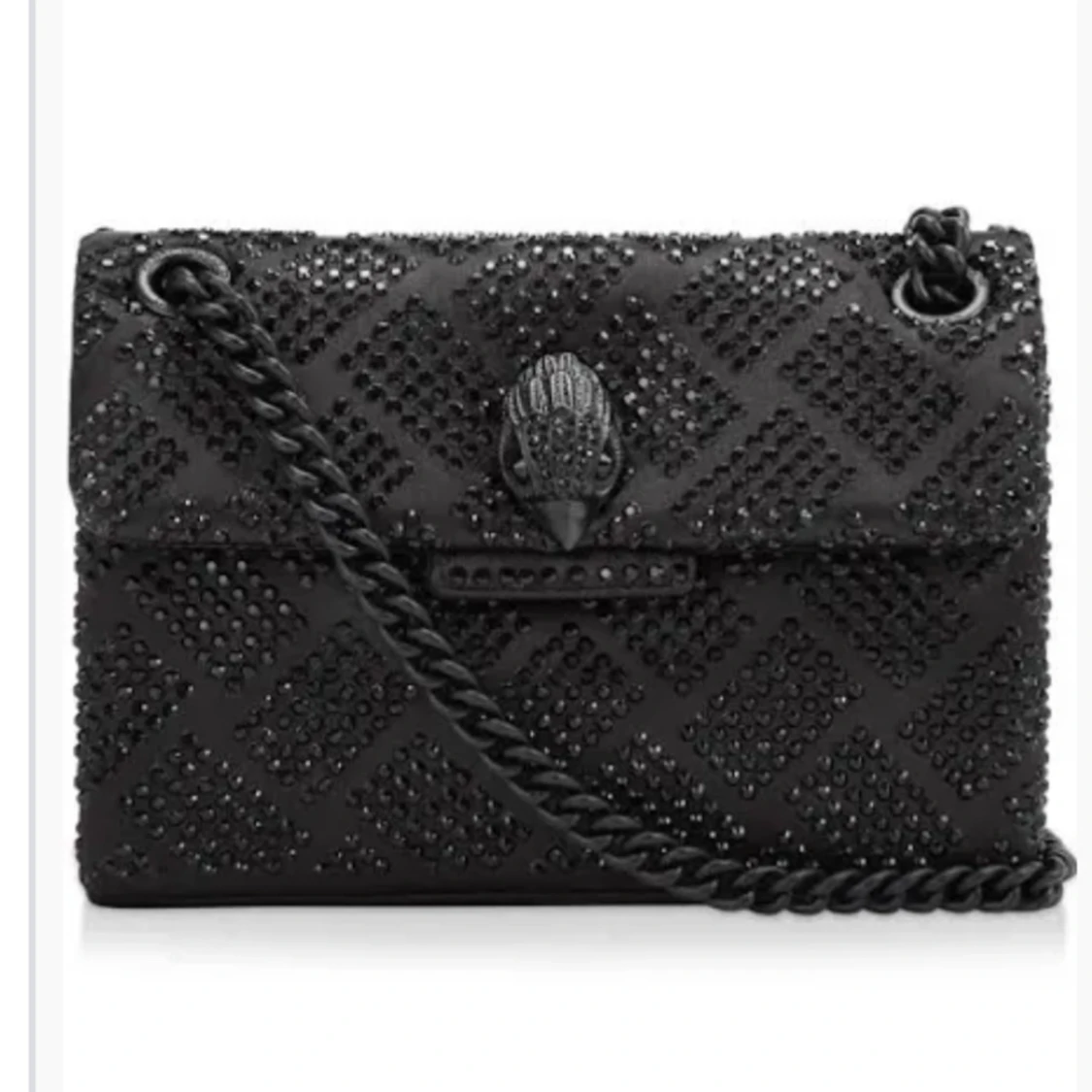 Svart glittrig axelväska från Kurt Geiger