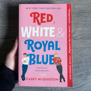 Red, White & Royal Blue - En färgstark och charmig roman om vad som händer när USA:s första son och Storbritanniens prins tvingas samarbeta – och kanske blir mer än bara vänner. Perfekt för dig som gillar romantik, humor och oväntade vänskaper!