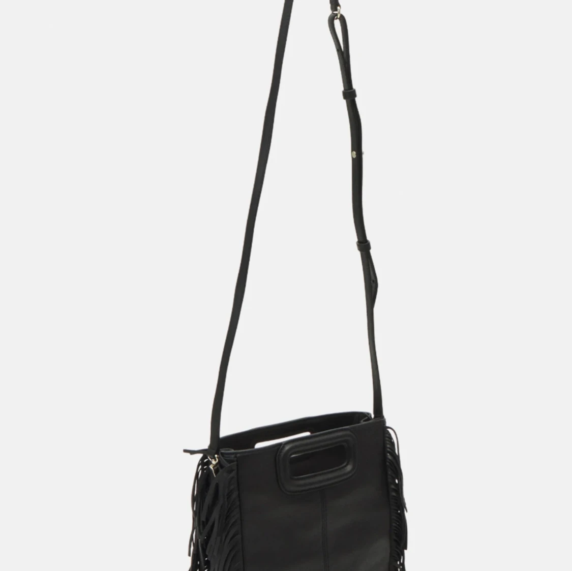 Svart axelväska med fransar från Maje - 1