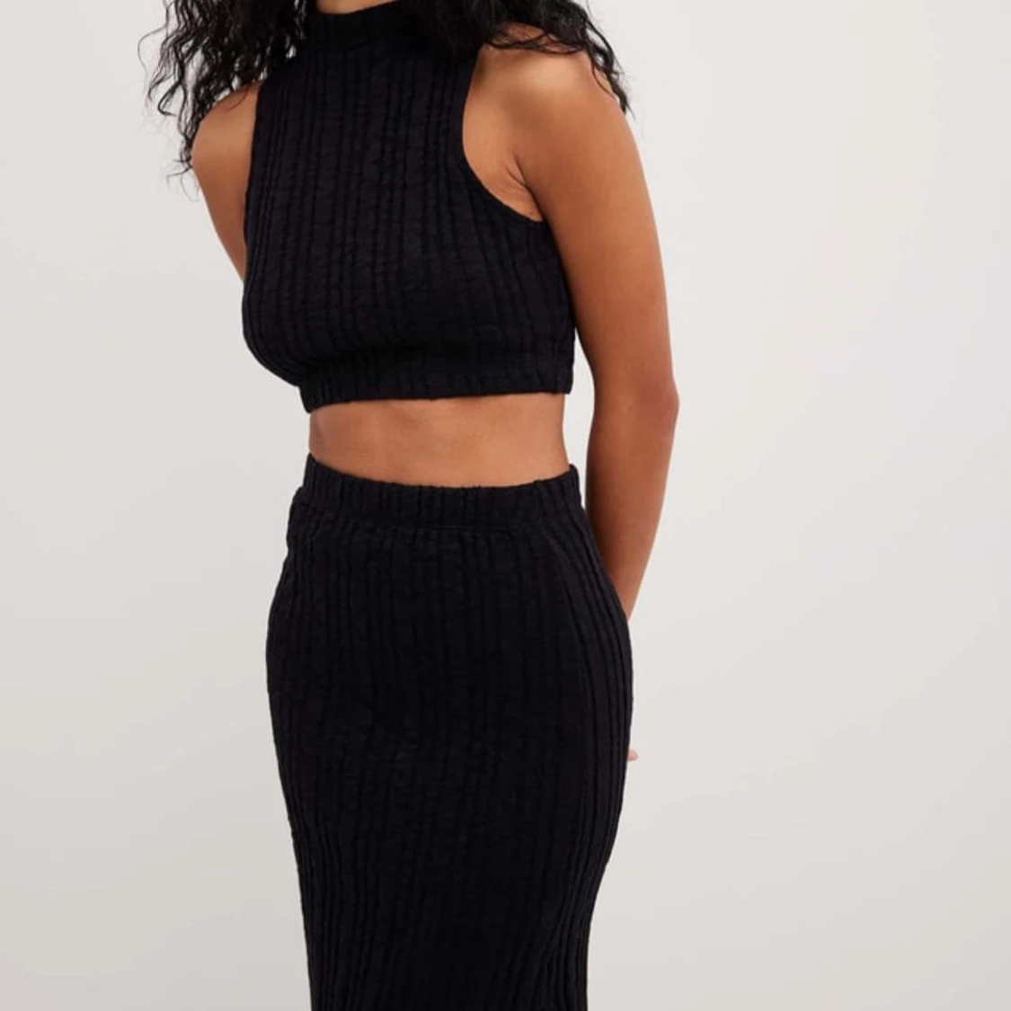 Svart ribbat set - 1