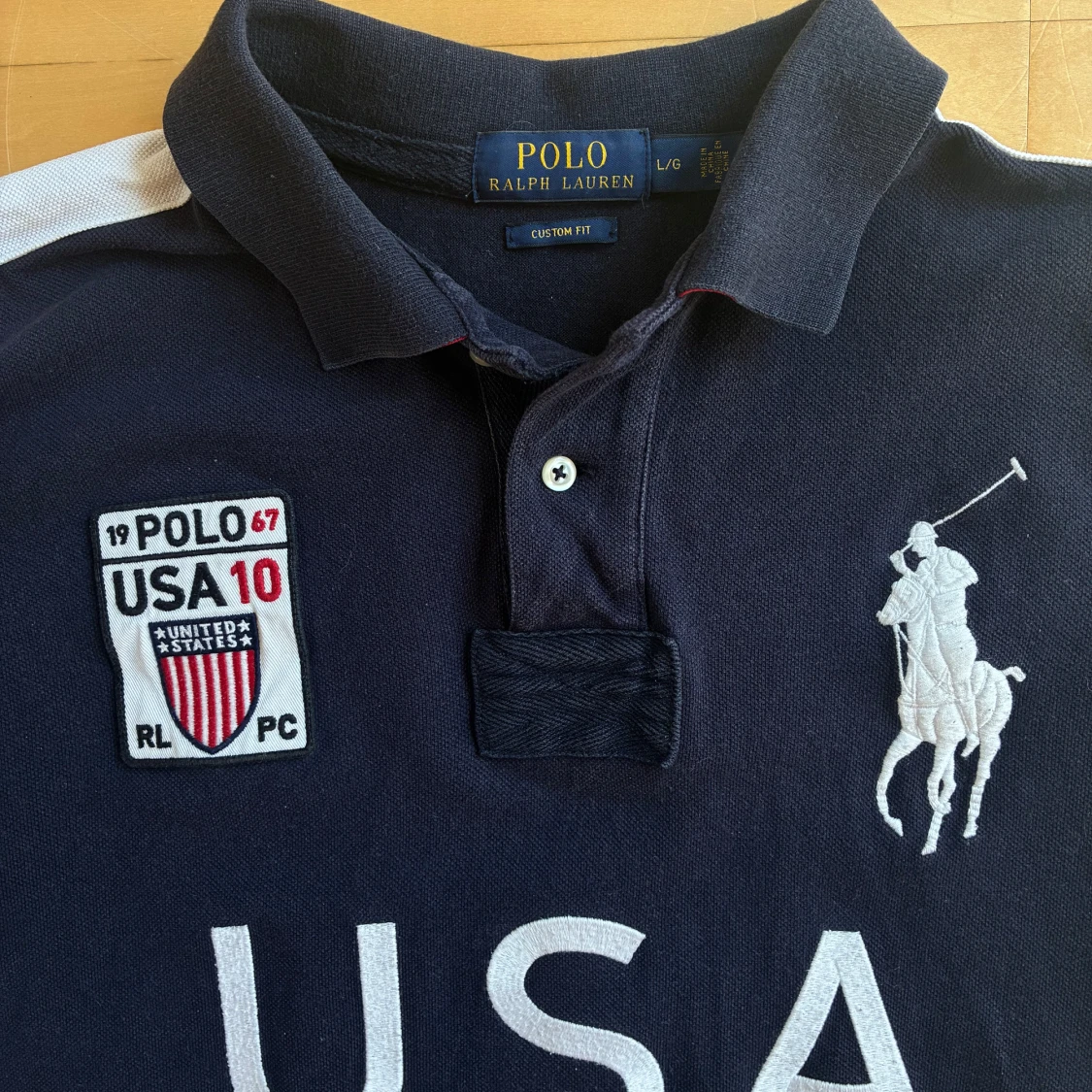 Polo ralph lauren pike ”USA” make america great again fefan chief keef vintage rare - 1