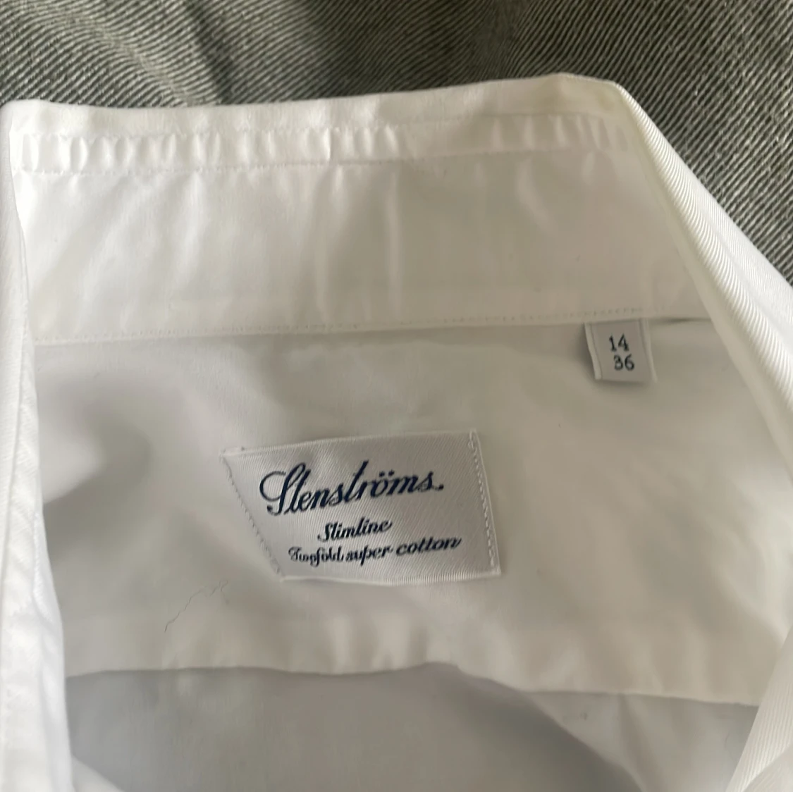 Vit slim fit skjorta från Stenströms - 2