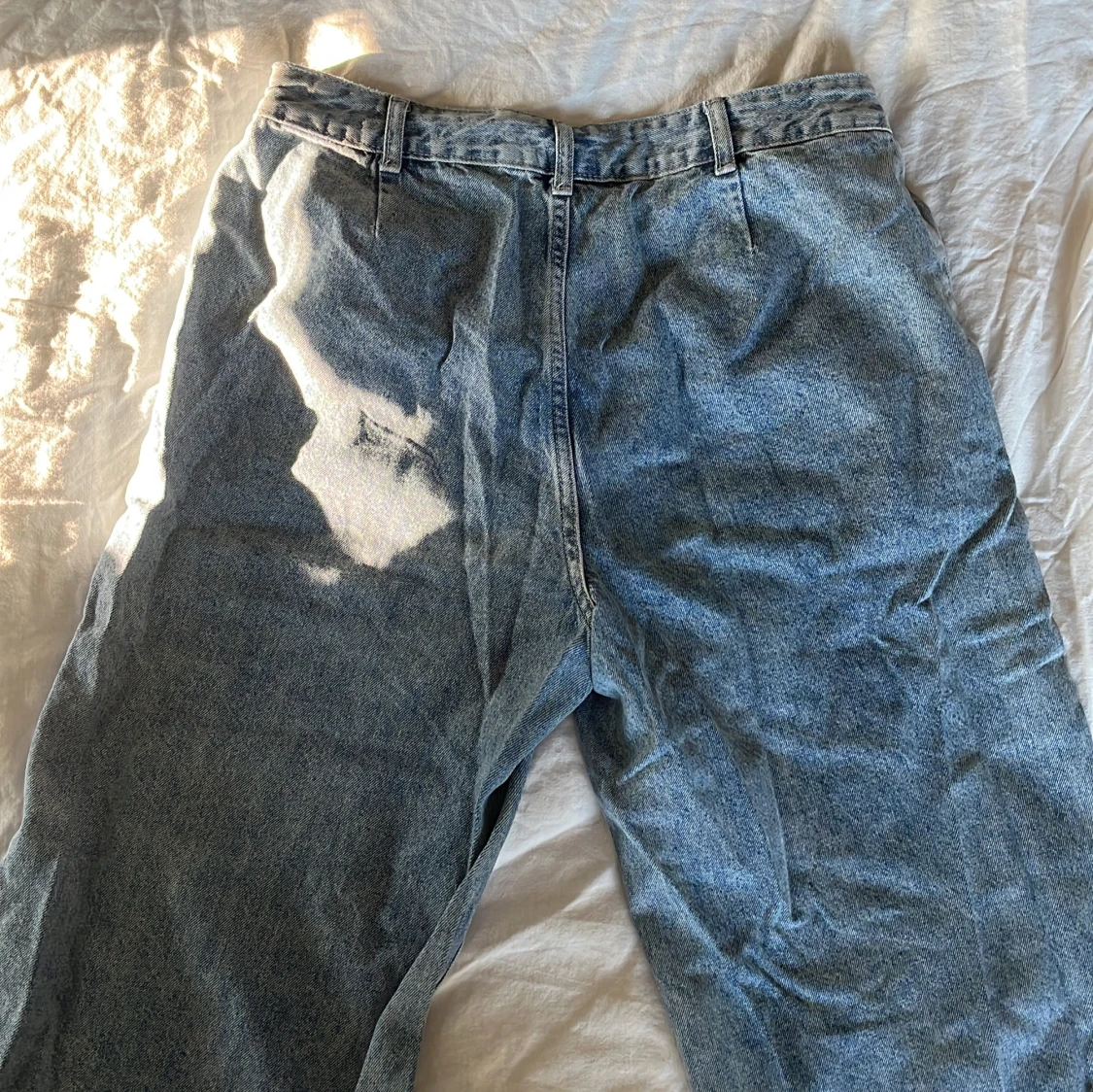 Blå wide leg jeans från SHEIN - 1