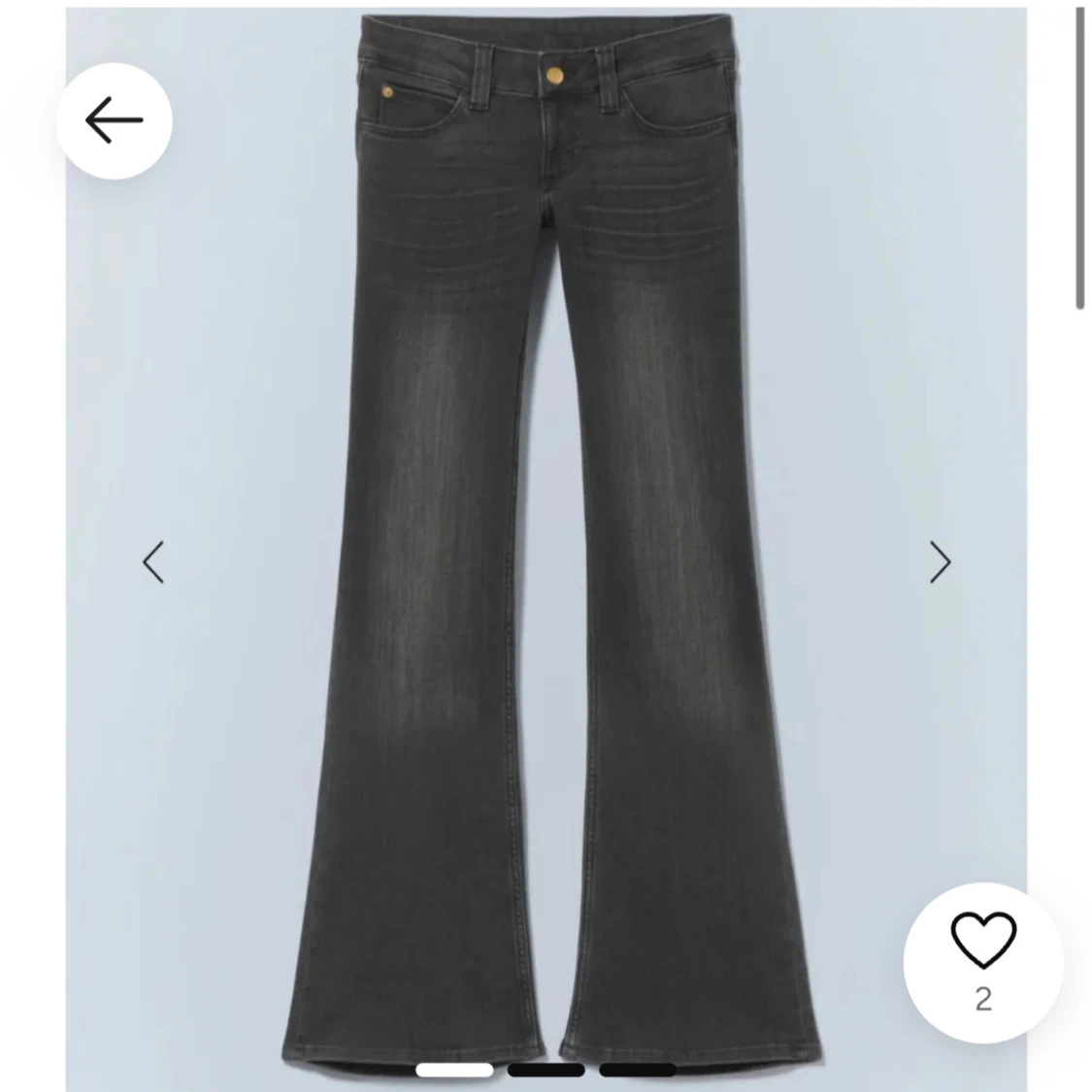 Svarta bootcut jeans
