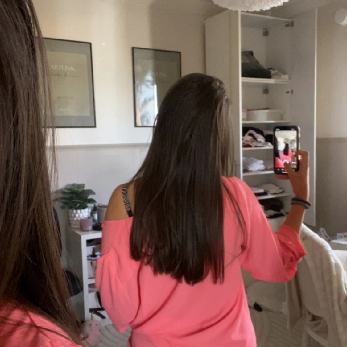 Rosa långärmad blus - 2