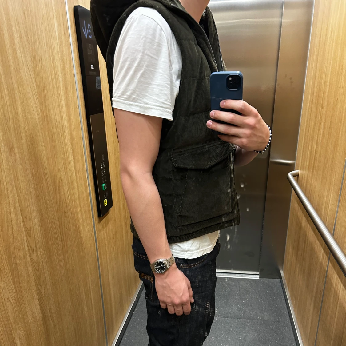 Stenströms Brun manchester dunväst - 4